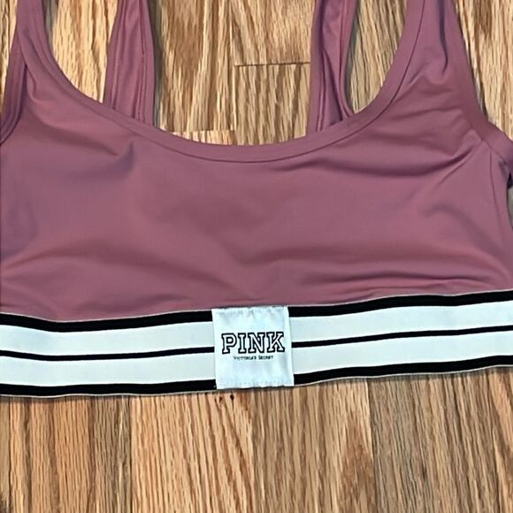 PINK Sports Bra, Rose, Ultimate Unlined, Small - Picture 2 of 5